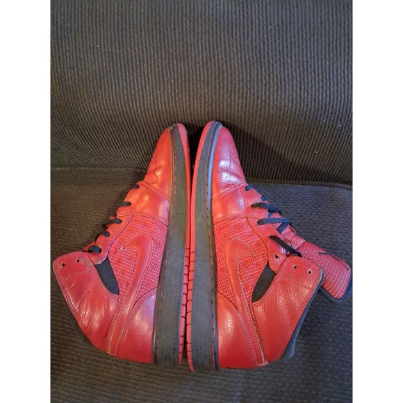 NIKE Shoes Women's 8 Youth 6.5 Air Jordan 1 Retro 97 TXT Gym Red‎ 555074-601 - Picture 6 of 8